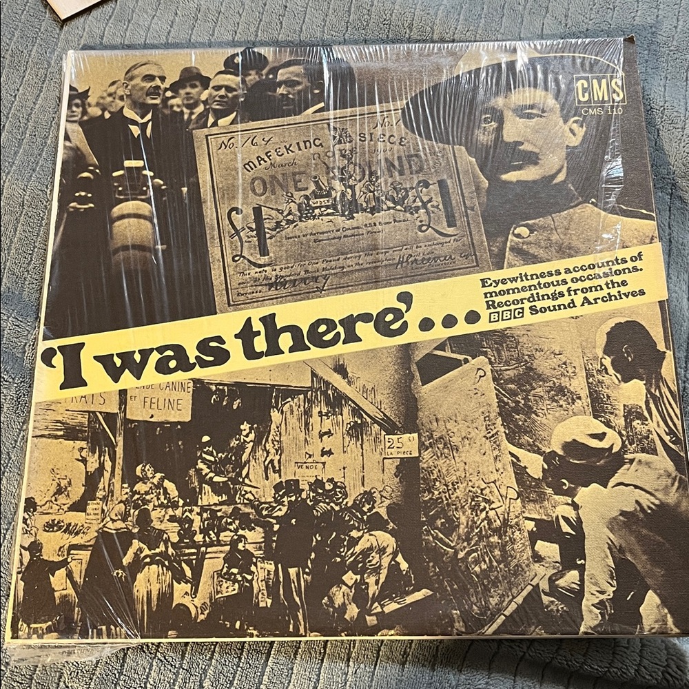 “I Was There”..Eyewitness Accounts Of Momentous Occasions BBC Vintage Vinyl 1972
